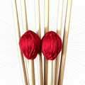 Multi-Color Intermediate Marimba Mallets, Maple Handle, Nylon Core with Wool & Acrylic Blend Wrapped Head, Xylophone Sticks