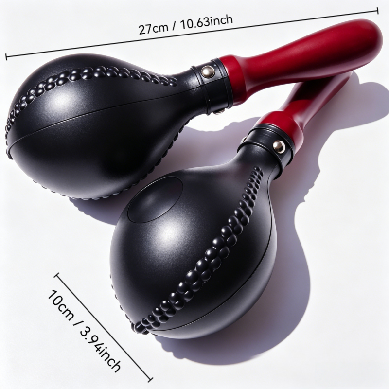 Professional Stage Grade Orff Maracas, Large ABS Acoustic Shakers with Solid Wood Handles, Rhythm Percussion Instruments for Adult Performances
