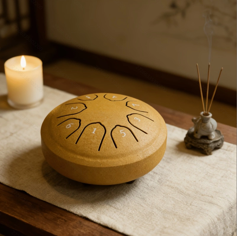 Exquisite Hand-Tuned C Key 8-Note Steel Tongue Drum – Portable Serenity Instrument for Sound Therapy and Spiritual Balance
