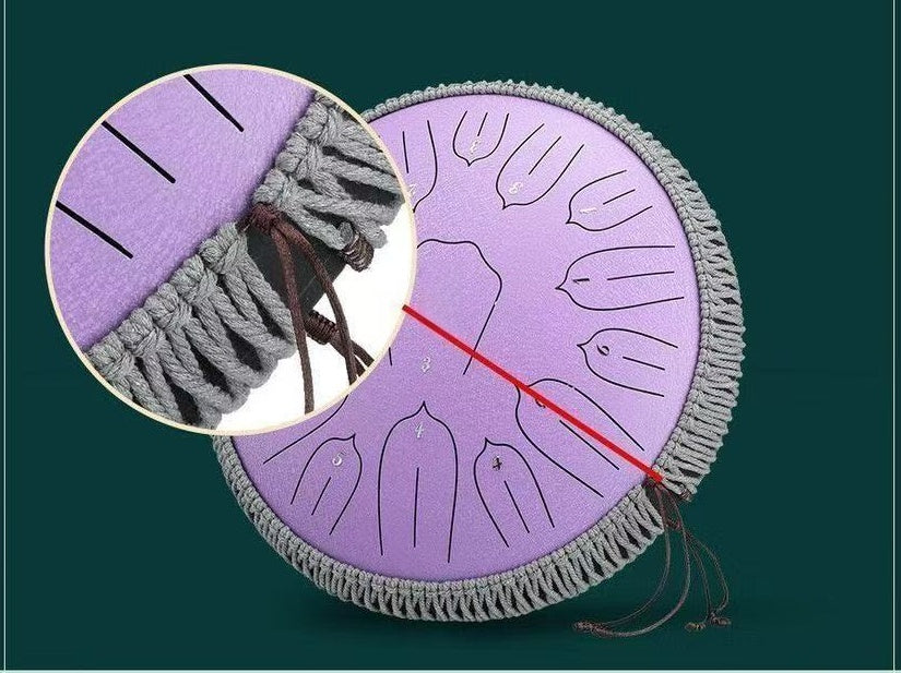 Hand-Woven Steel Tongue Drum Protective Apron | Cotton Lined Edge Cover for 10/12/13 Inch Handpan Features