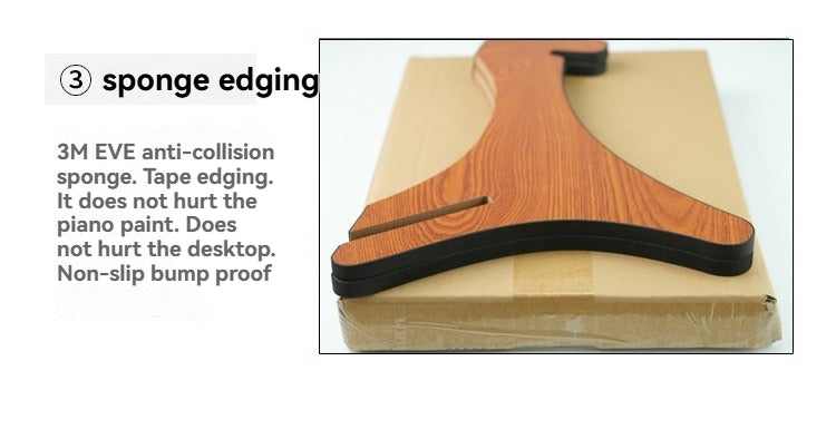Portable Wooden Handpan Drum Stand, Lightweight Spliceable Handpan Holder with Anti-Scratch Sponge Edging, Stable Percussion Instrument Support for Practice & Performance