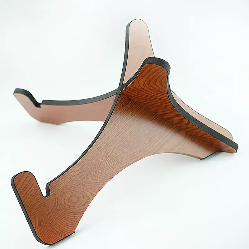 Portable Wooden Handpan Drum Stand, Lightweight Spliceable Handpan Holder with Anti-Scratch Sponge Edging, Stable Percussion Instrument Support for Practice & Performance