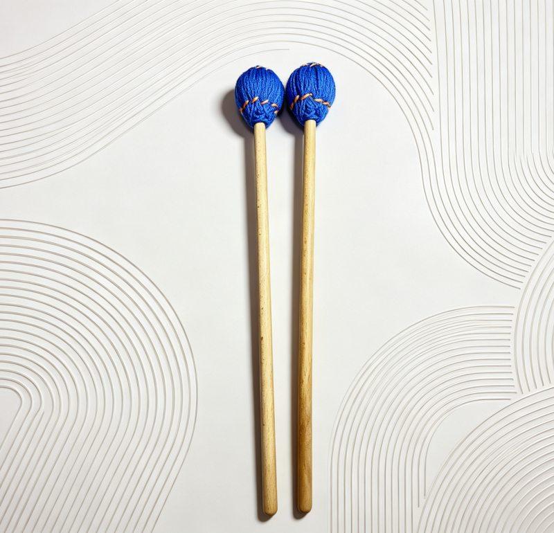 Premium Marimba Mallets, Maple Shaft, Nylon Core, Wool-Acrylic Blended Wrapped Yarn, Xylophone Mallets & Percussion Sticks