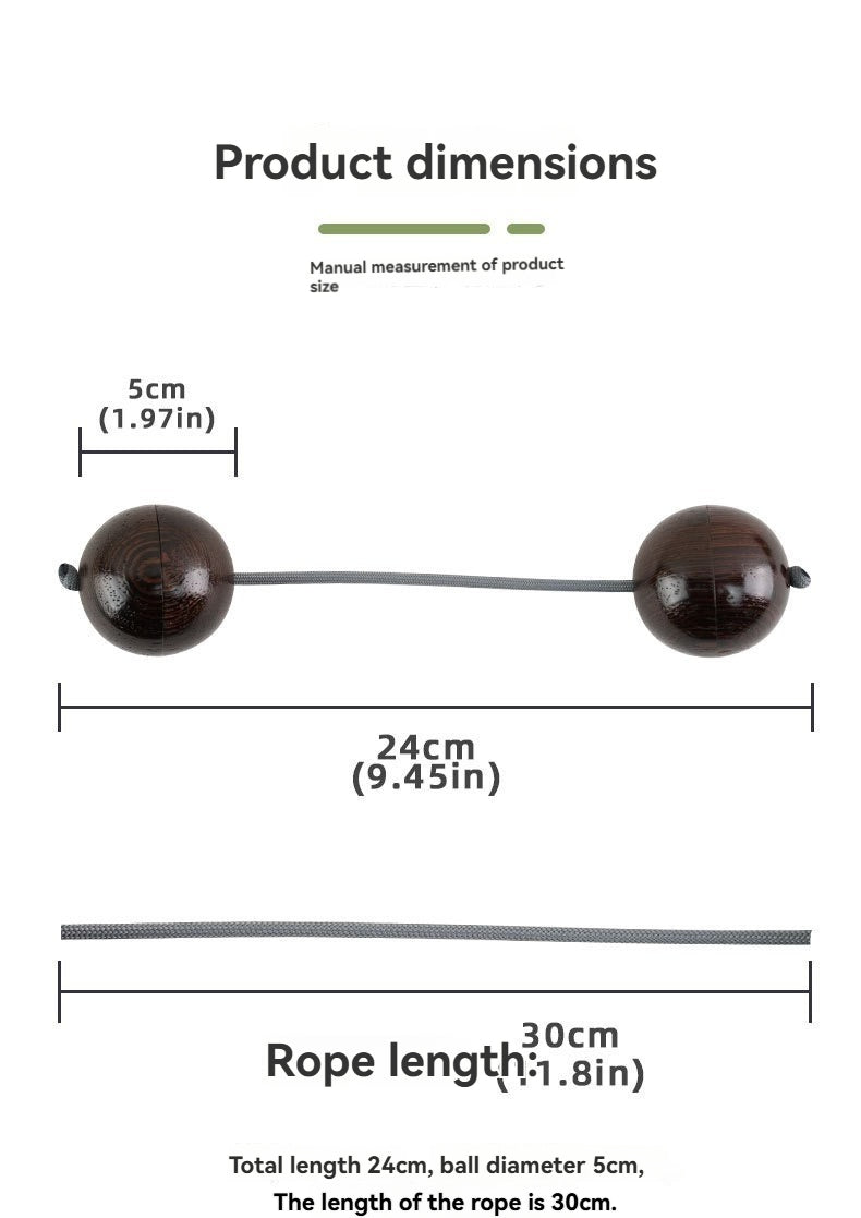 Portable Wooden Asalato Rhythm Sand Ball | Natural Solid Wood Percussion for Music Practice & Stress Relief