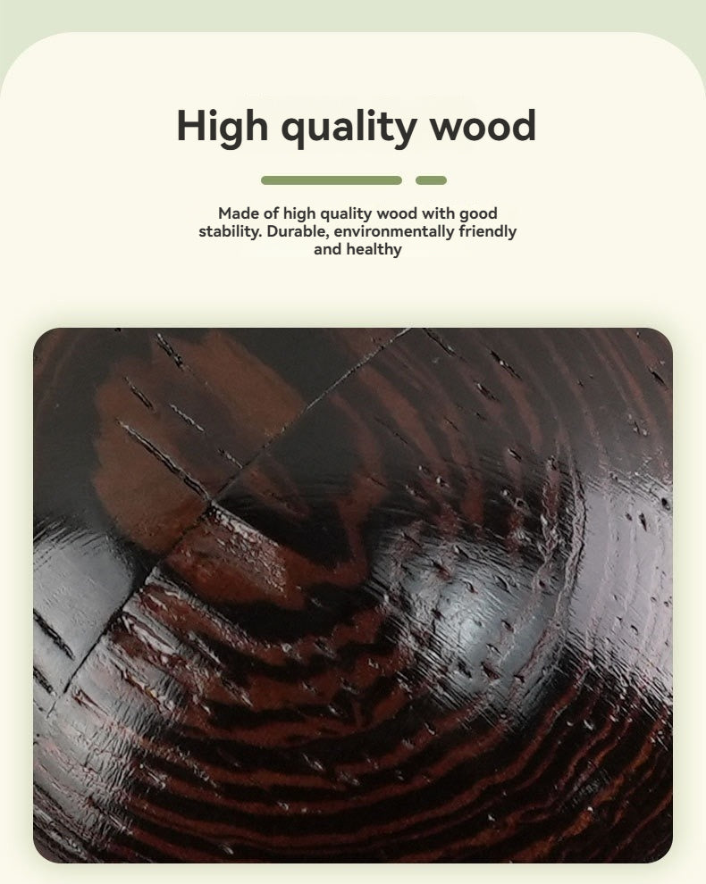 Portable Wooden Asalato Rhythm Sand Ball | Natural Solid Wood Percussion for Music Practice & Stress Relief