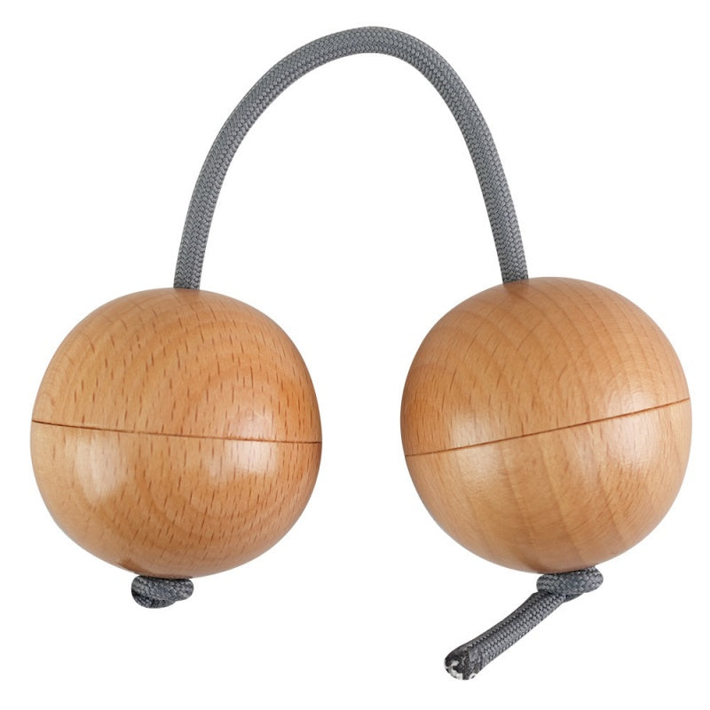 Portable Wooden Asalato Rhythm Sand Ball | Natural Solid Wood Percussion for Music Practice & Stress Relief