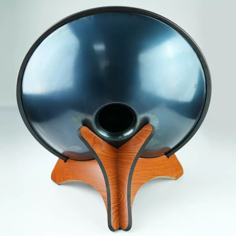 Portable Wooden Handpan Drum Stand, Lightweight Spliceable Handpan Holder with Anti-Scratch Sponge Edging, Stable Percussion Instrument Support for Practice & Performance
